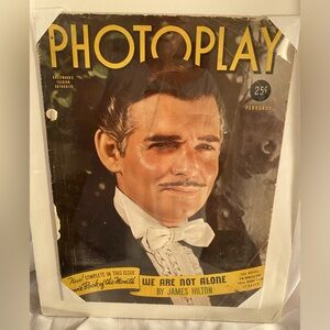 *** Collectors Item! Vtg 1940’s Photoplay Fashion Mag featuring Clark Gable GWTW